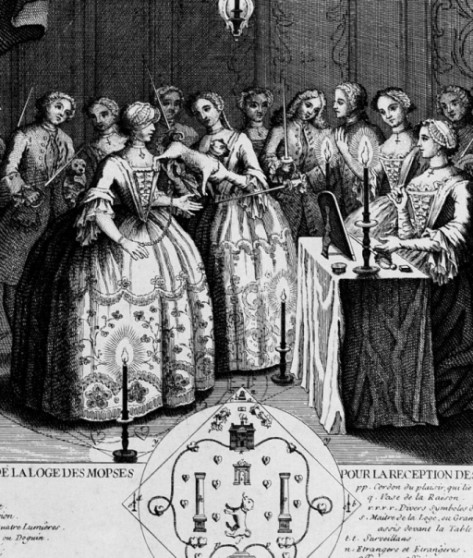 old Bavarian notice displaying secret society gathering with details written in German